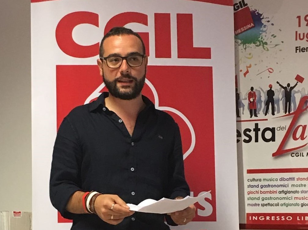 Francesco Lucchesi, da oggi alla guida della Filcams-Cgil Messina