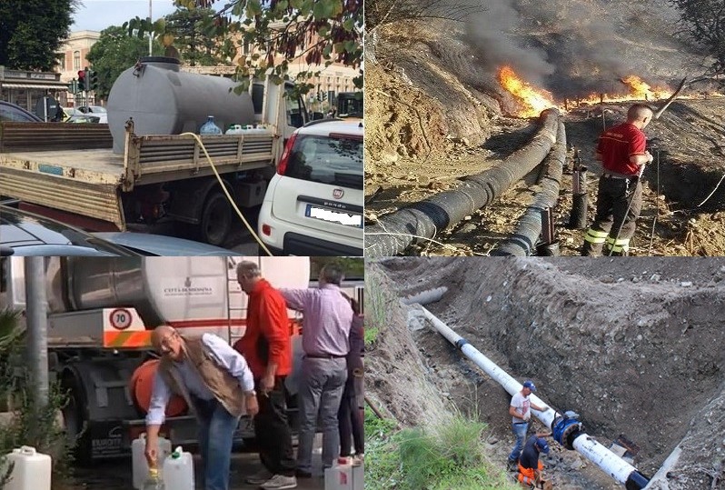 Allarme acqua, ristretti i tempi erogazione da viale Giostra a Faro