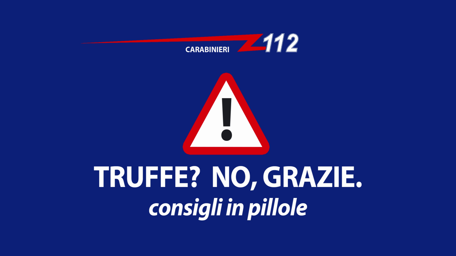I carabinieri avviano campagna di prevenzione contro le truffe
