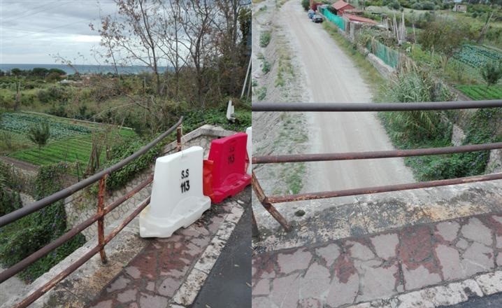 Ponte Gallo SS 113, rifacimento guardrail. Interpellati Anas e sindaco Villafranca