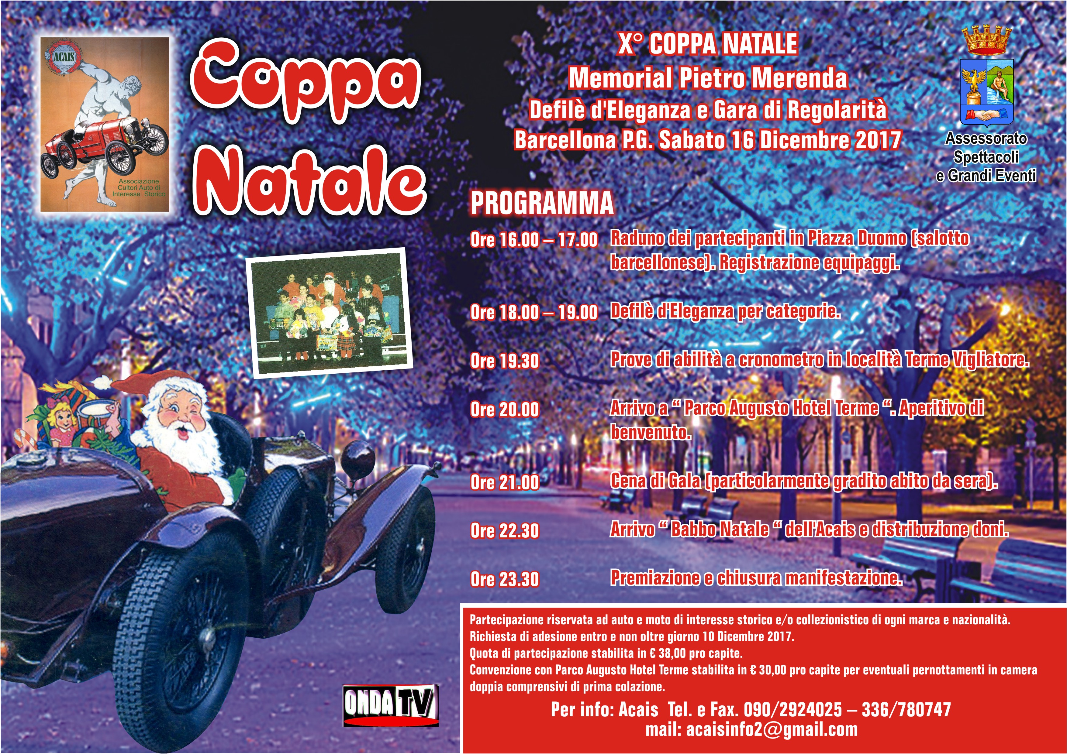 In arrivo la X Coppa  Natale Acais