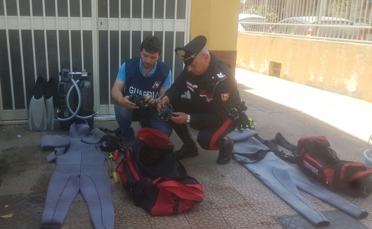 Giardini, tre sub catanesi stangati da guardia costiera e carabinieri