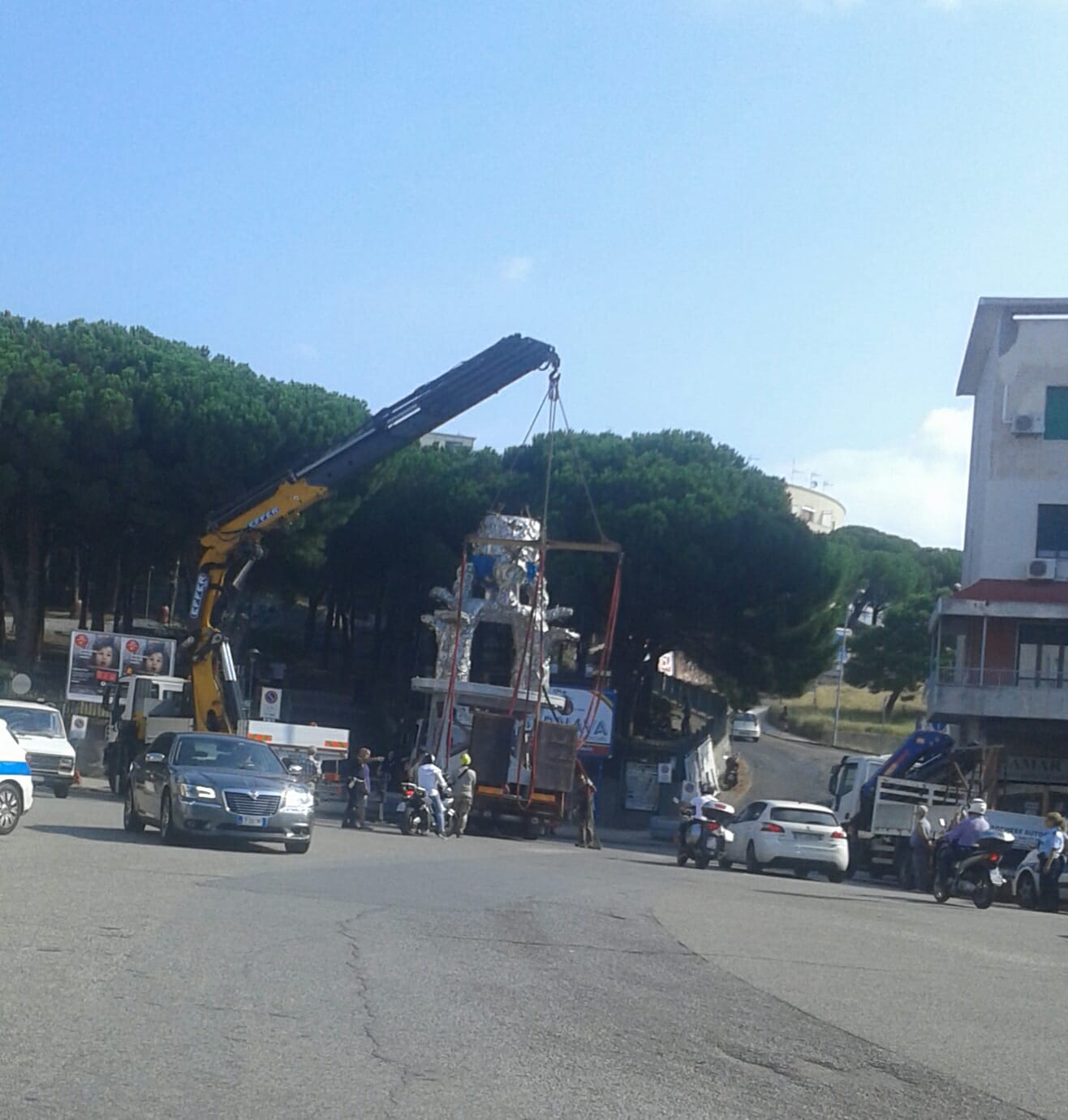 Agosto messinese, il "Cippo" della Vara a piazza Castronovo