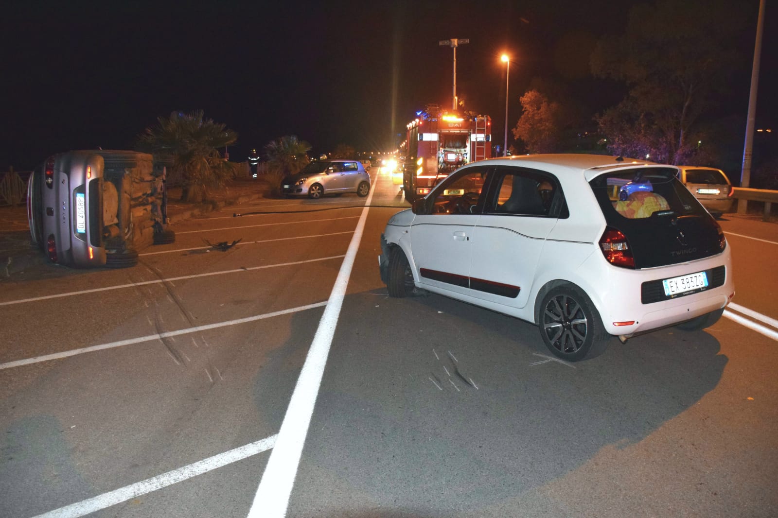 Santa Margherita: carambola sul lungomare, 26enne estratto dai VdF