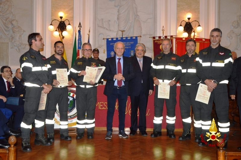 Tragedia di Rigopiano, premio speciale "Orione" per i VdF di Messina