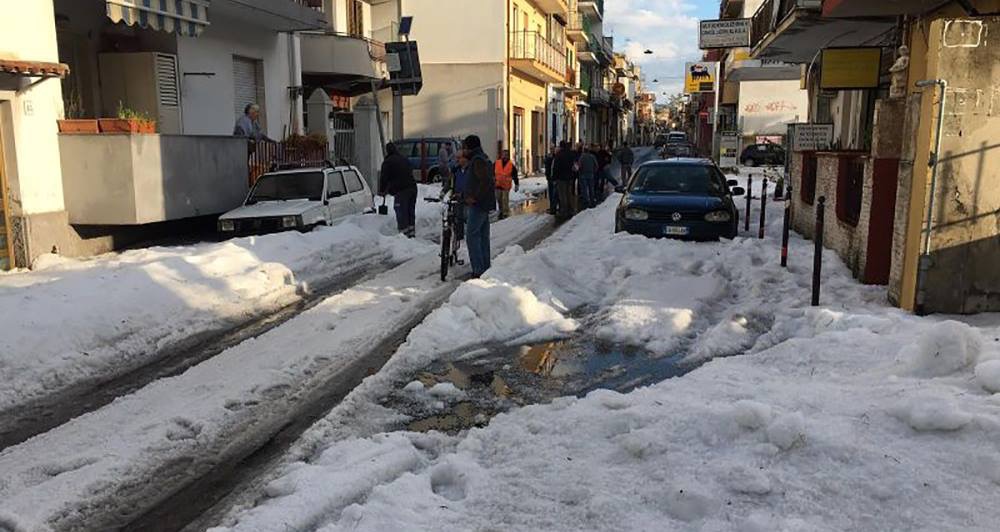 Grandinata record: Roccalumera e Furci in tilt