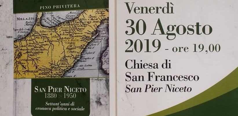 Un viaggio nella storia di S. Pier Niceto: venerdì la presentazione del libro di Privitera