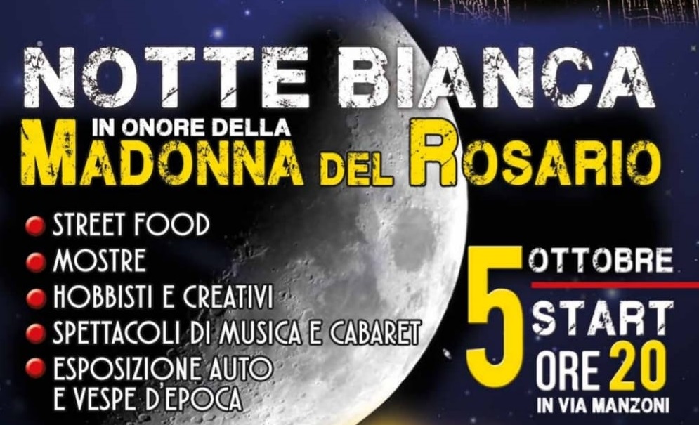 Madonna del Rosario, al via stasera la notte bianca in via Manzoni