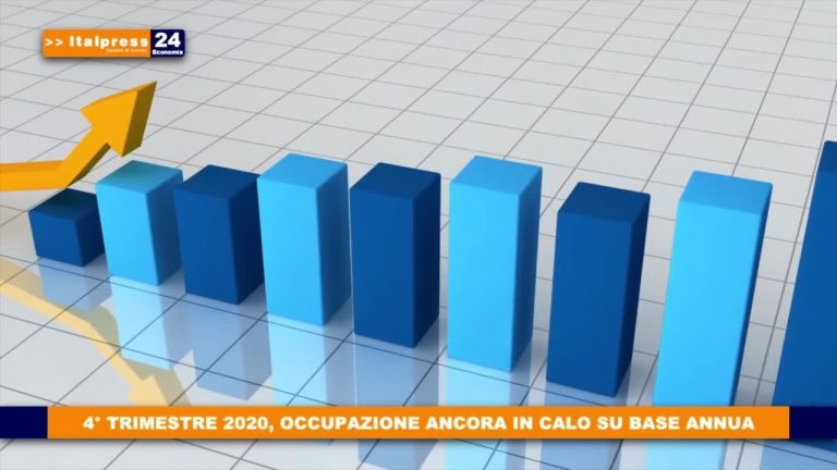 4° trimestre 2020, occupazione ancora in calo su base annua