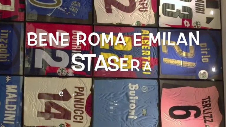 Il pallone racconta – Bene Roma e Milan, stasera campionato