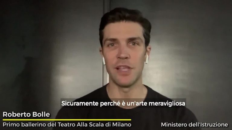 Roberto Bolle “La danza è scuola di vita”