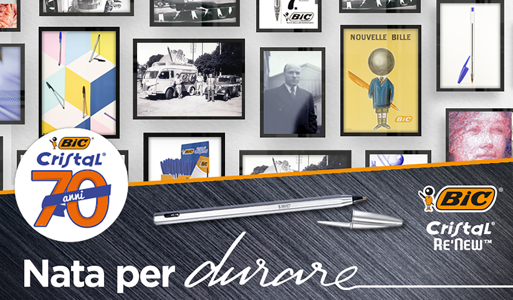 La penna BIC Cristal compie 70 anni e punta sulla sostenibilità