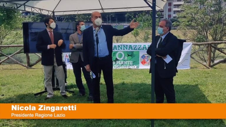 Roma, Zingaretti inaugura il Parco Sannazzaro