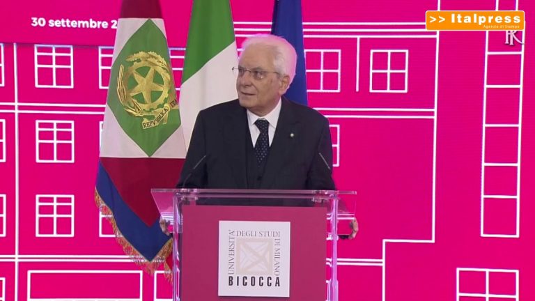 Mattarella a Milano Bicocca “È l’ora di modernizzare il paese”