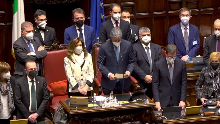 Mattarella rieletto presidente, la proclamazione in Aula