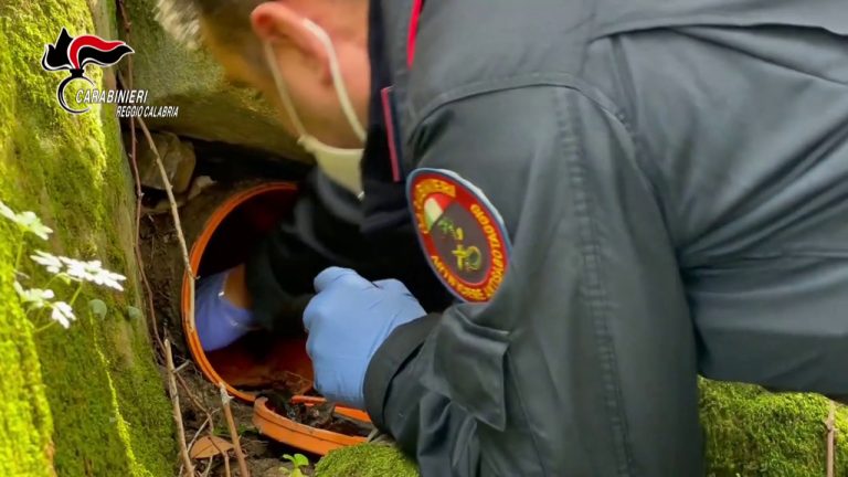 Due lanciarazzi nascosti tra le rocce sequestrati nel reggino