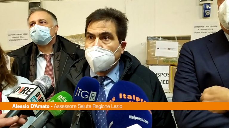 Ucraina, D’Amato: “Dal Lazio farmaci utili in tempo di guerra”