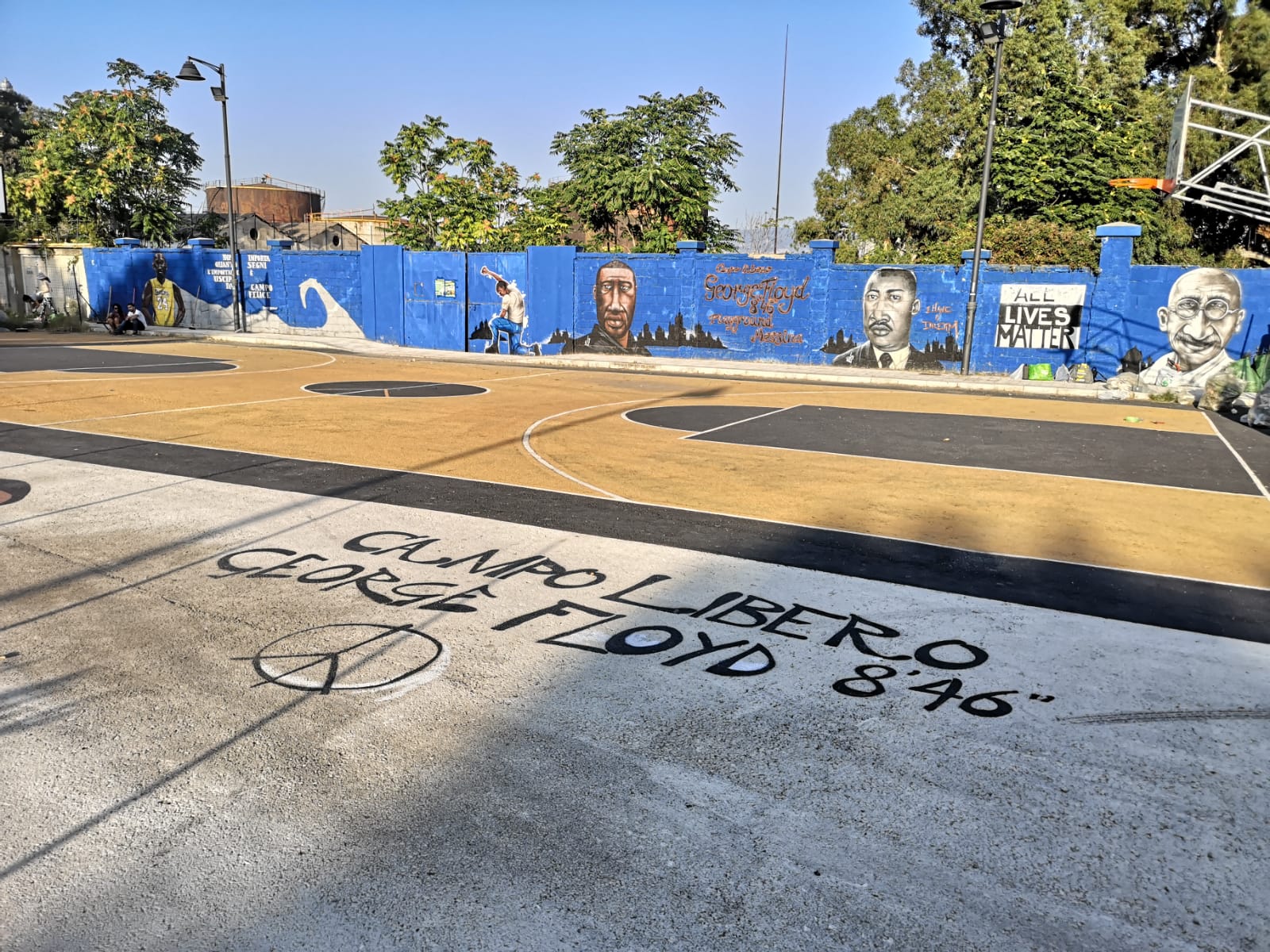 Ristrutturato il campo di basket “George Floyd”