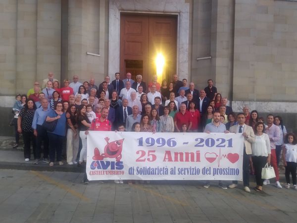 Celebrato 25° anniversario Avis Castell’Umberto