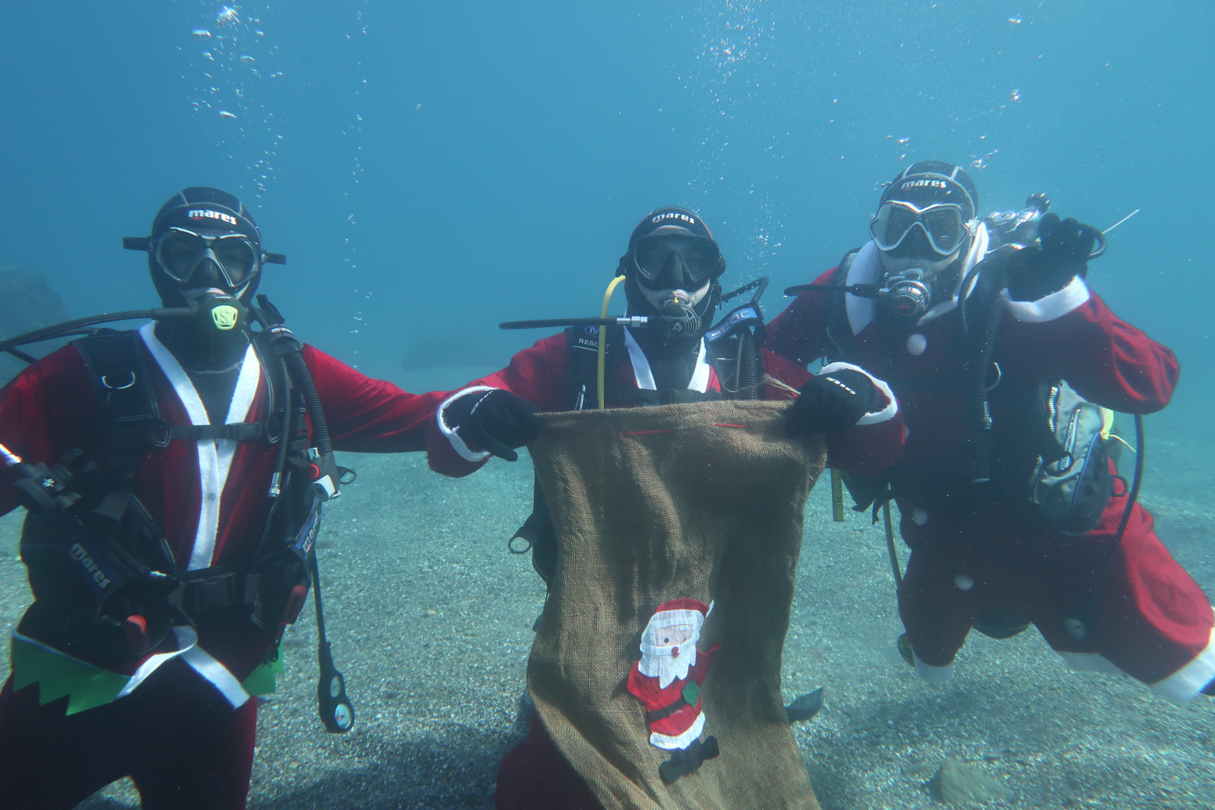 Asd Trinacria Diving, Babbo Natale arriva dal mare a Santa Margherita