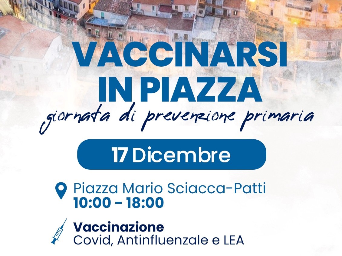 Covid e influenza, parte l’iniziativa “Vaccinarsi in piazza”