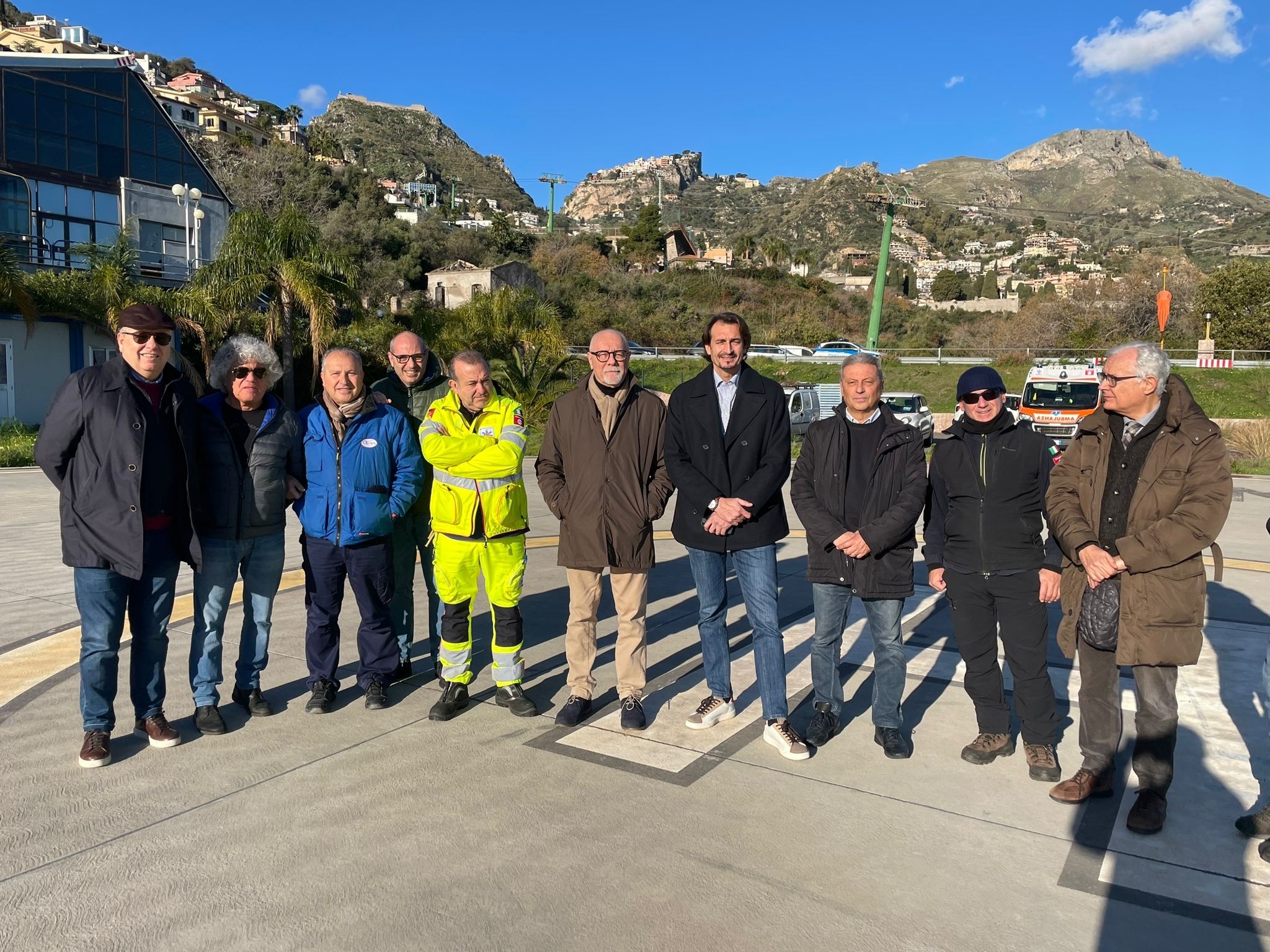 Elipista di Taormina, sopralluogo per voli notturni emergenze