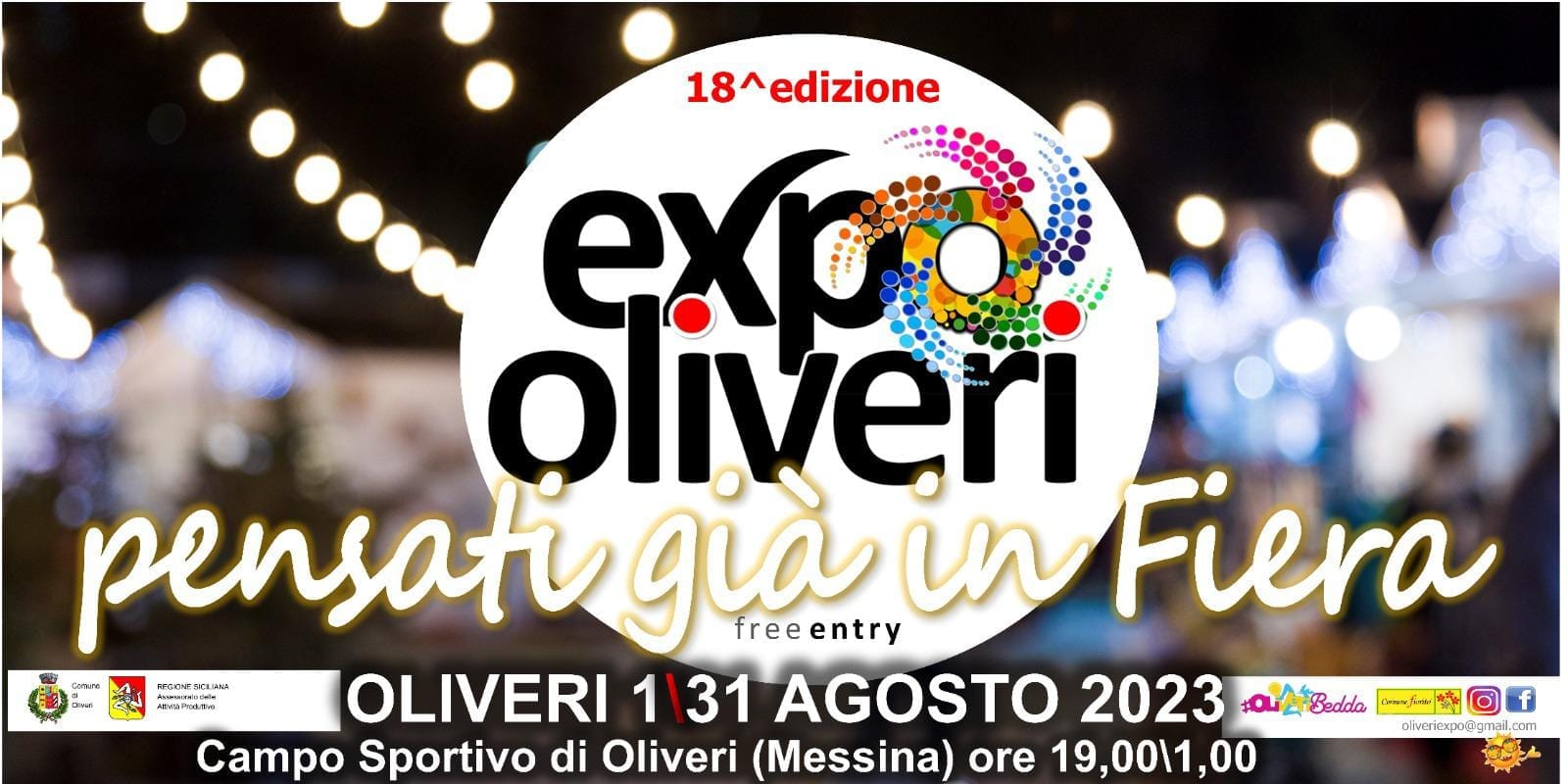 “Pensati in Fiera”, l’1 agosto si apre “ExpOliveri 2023”