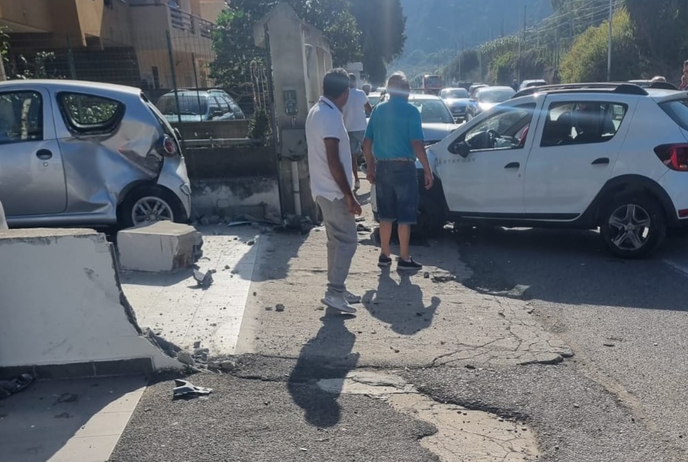 Carambola di auto a Briga Marina