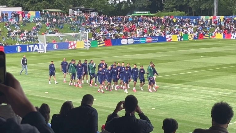 Primo allenamento dell’Italia nel ritiro tedesco di Iserlohn